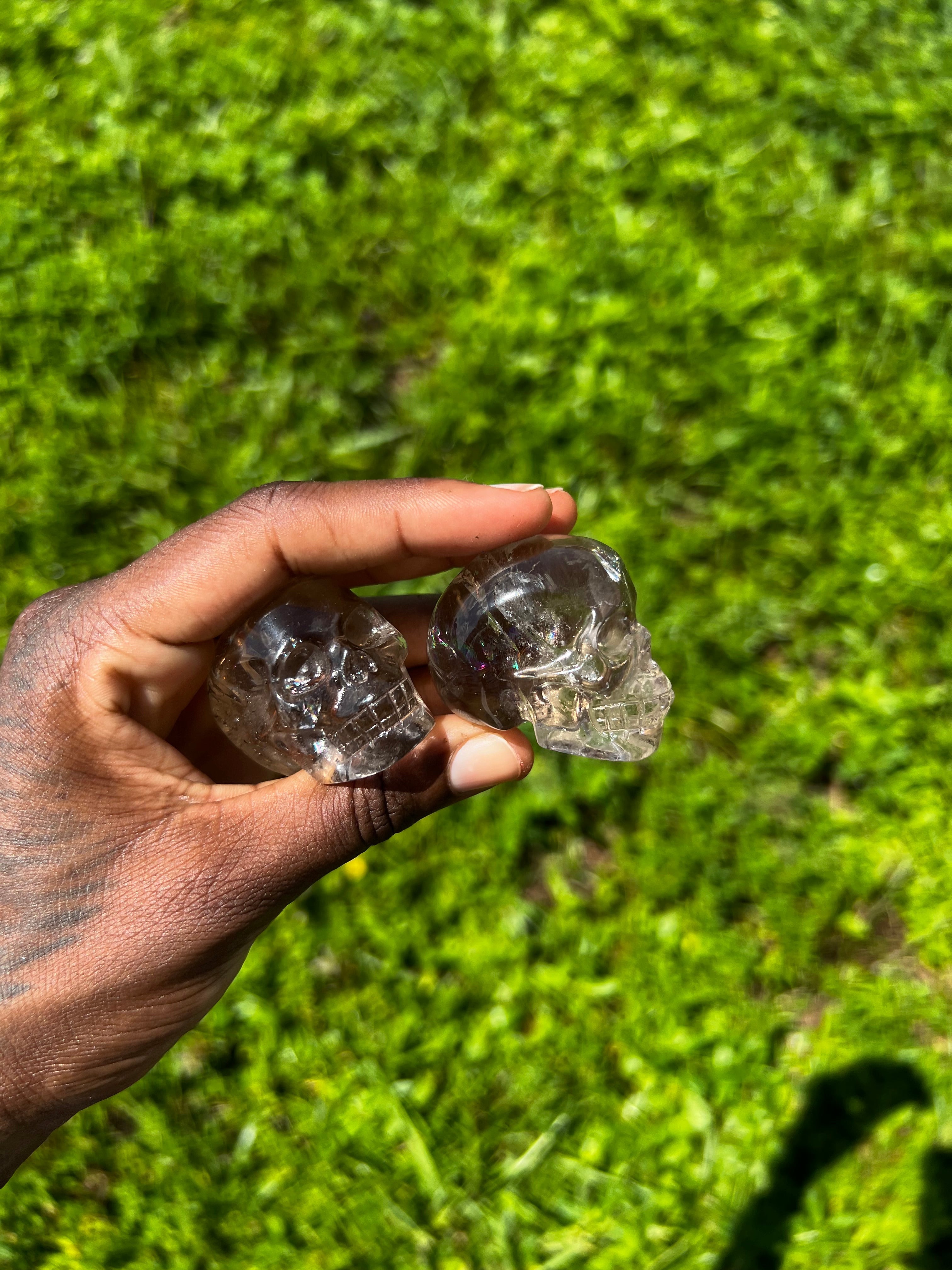 Smoky Quartz Skull