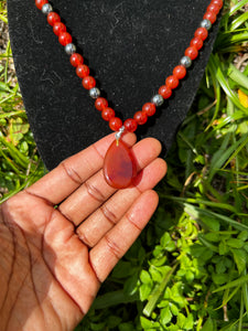 Fire Under Your Ass (Agate & Hematite)