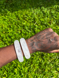 Clear Quartz Bangle