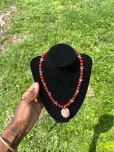 🔥 Solar Power Necklace (Carnelian • Sunstone • Clear Quartz)