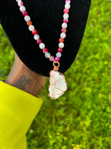 Love Attractor (Pink tourmaline rose quartz clear quartz)