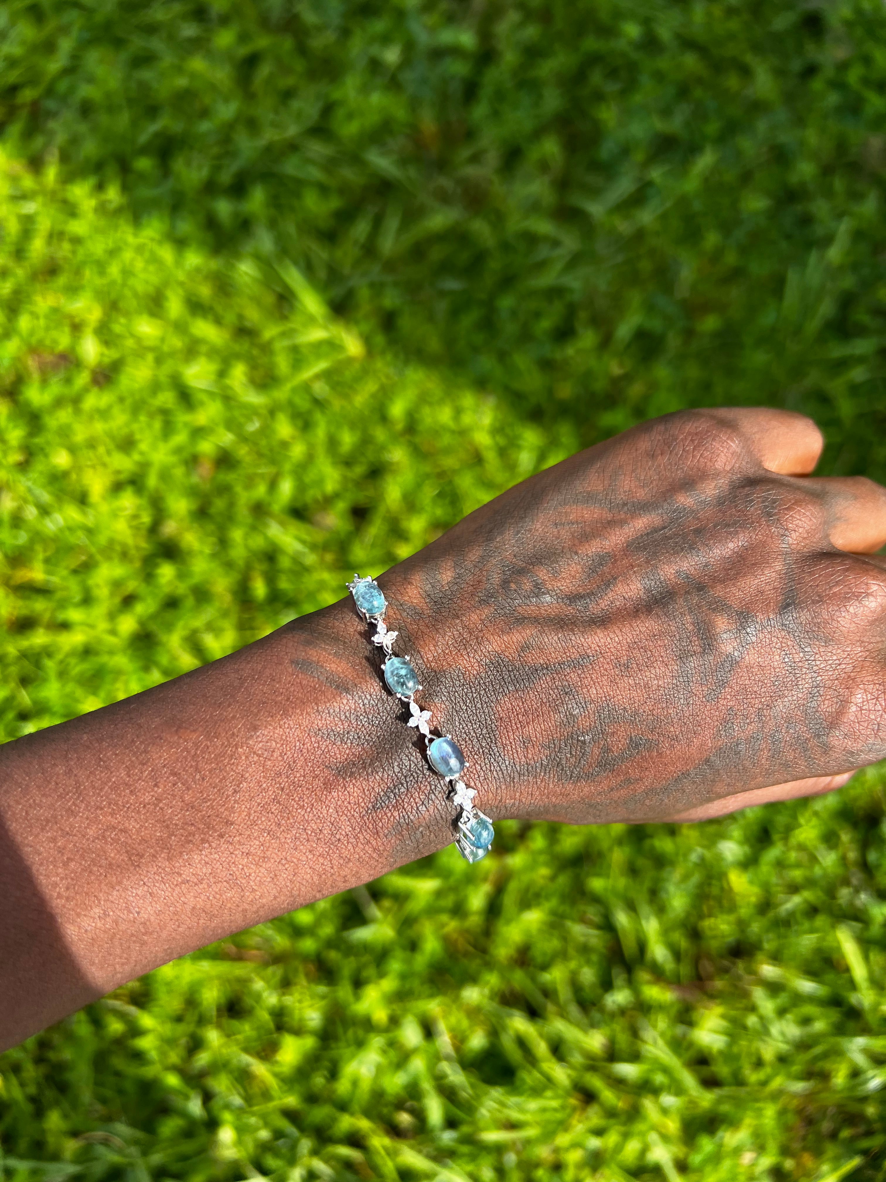 Aquamarine Tennis Bracelet