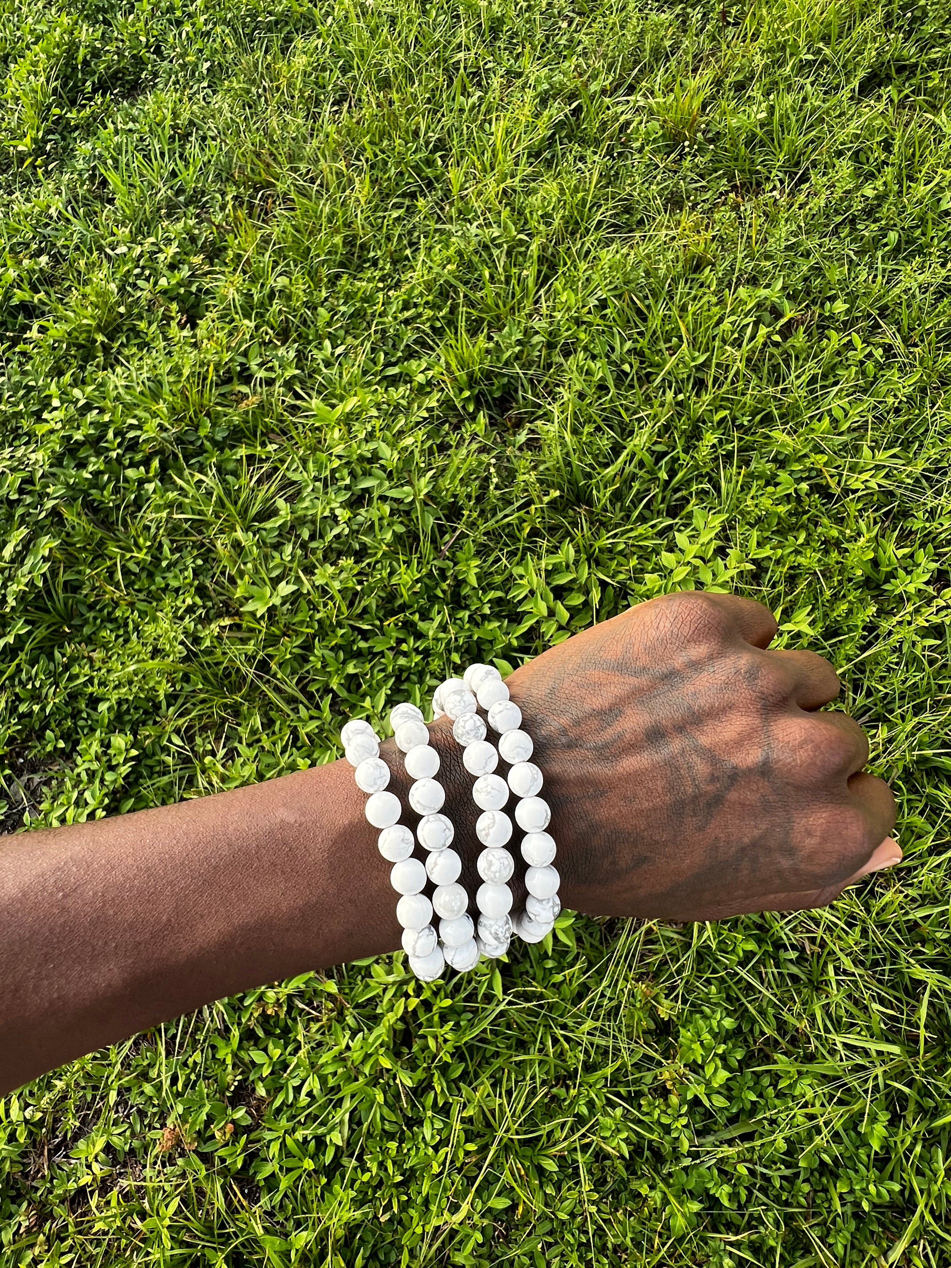 Howlite crystal bracelet