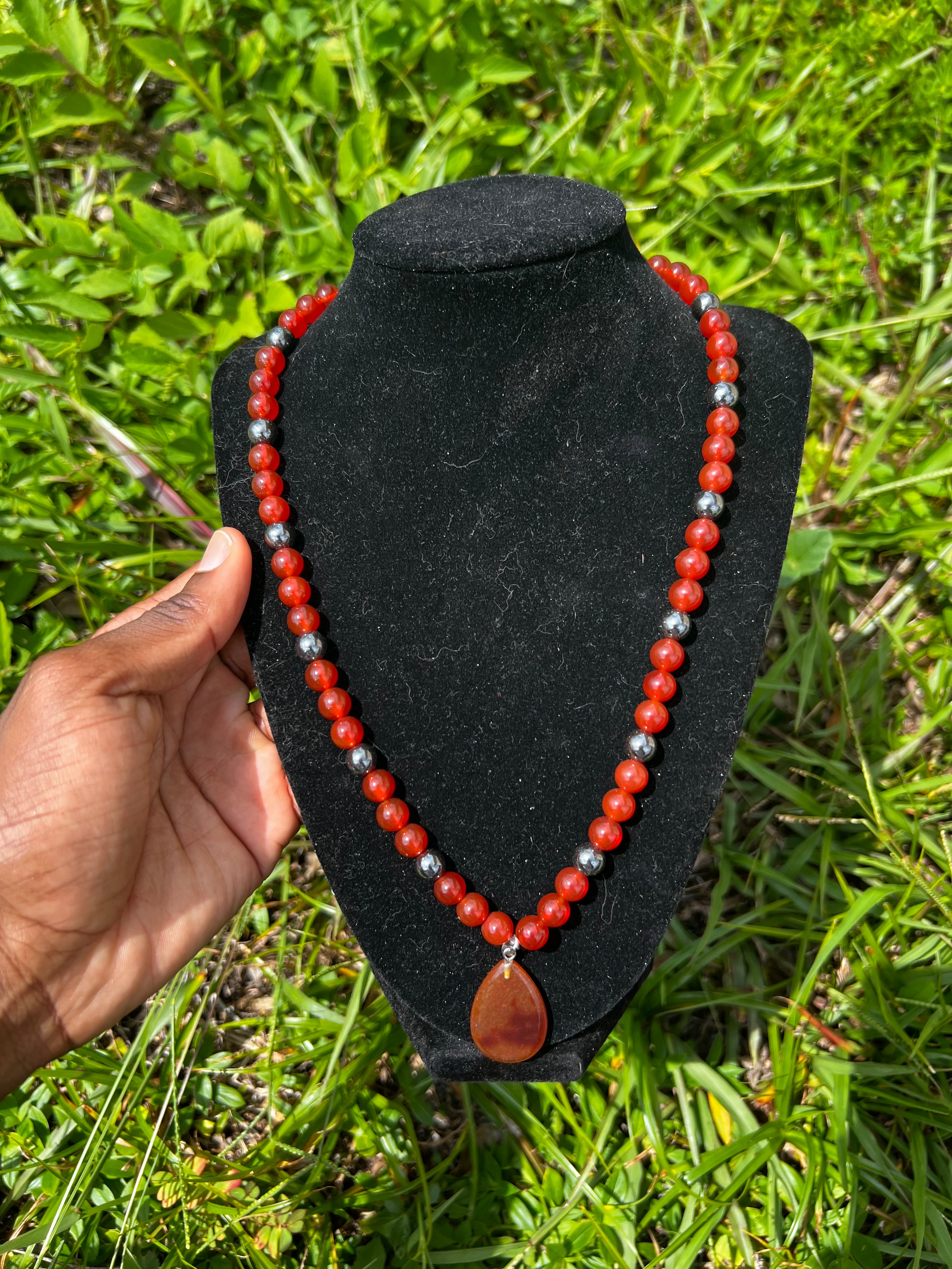 Fire Under Your Ass (Agate & Hematite)