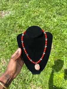 🔥 Solar Power Necklace (Carnelian • Sunstone • Clear Quartz)
