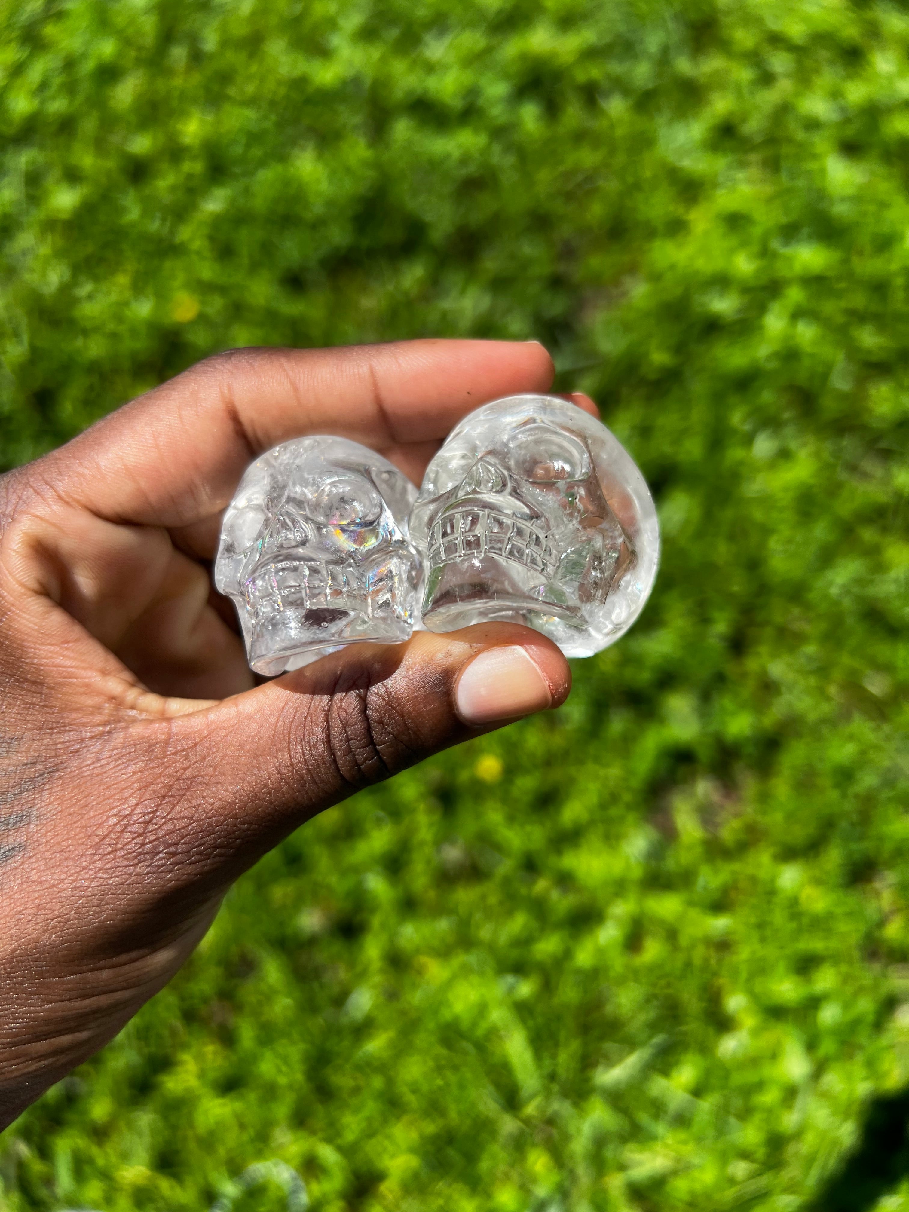 Clear Quartz Skulls