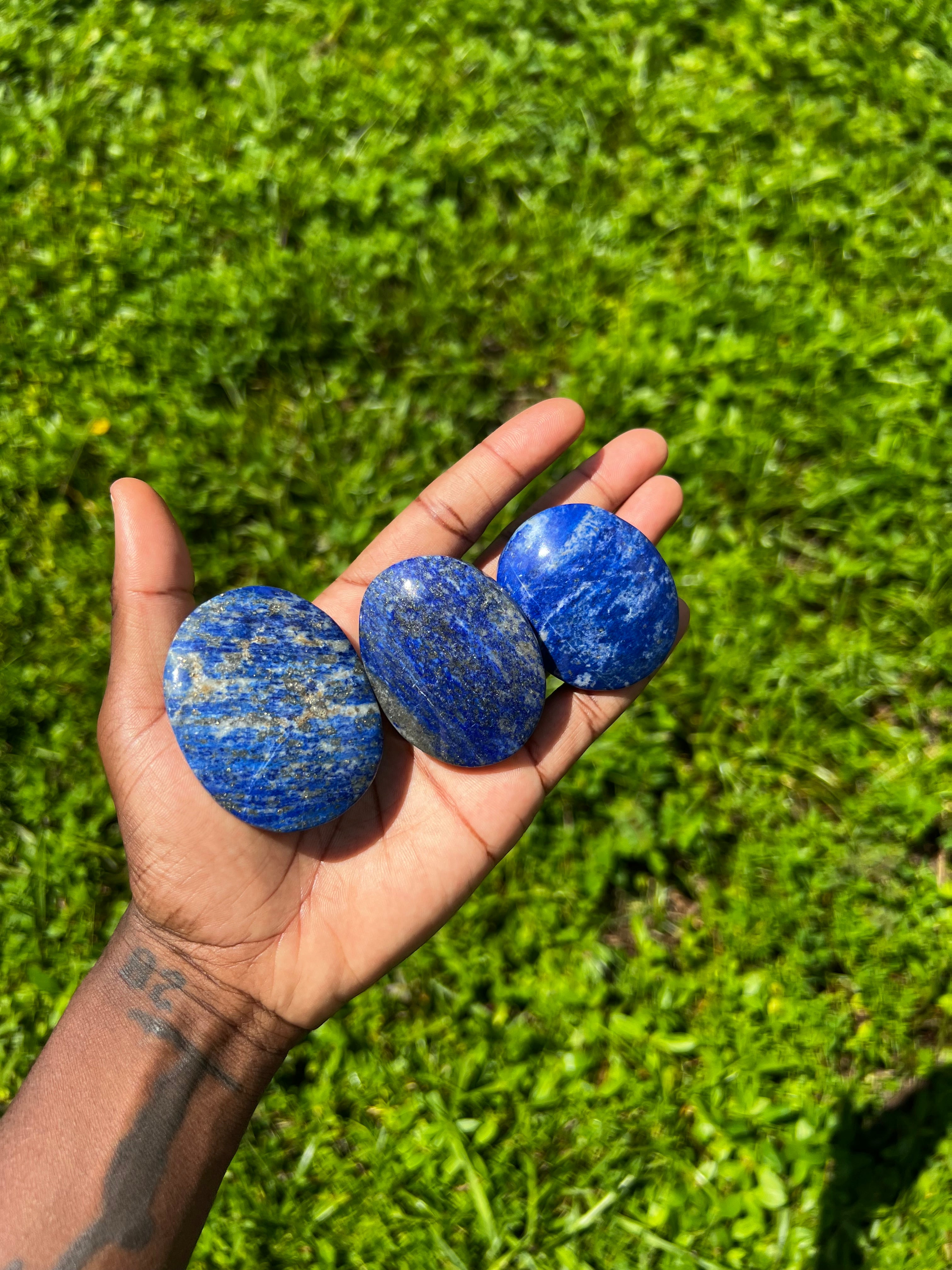 Lapis Lazuli Palm Stone