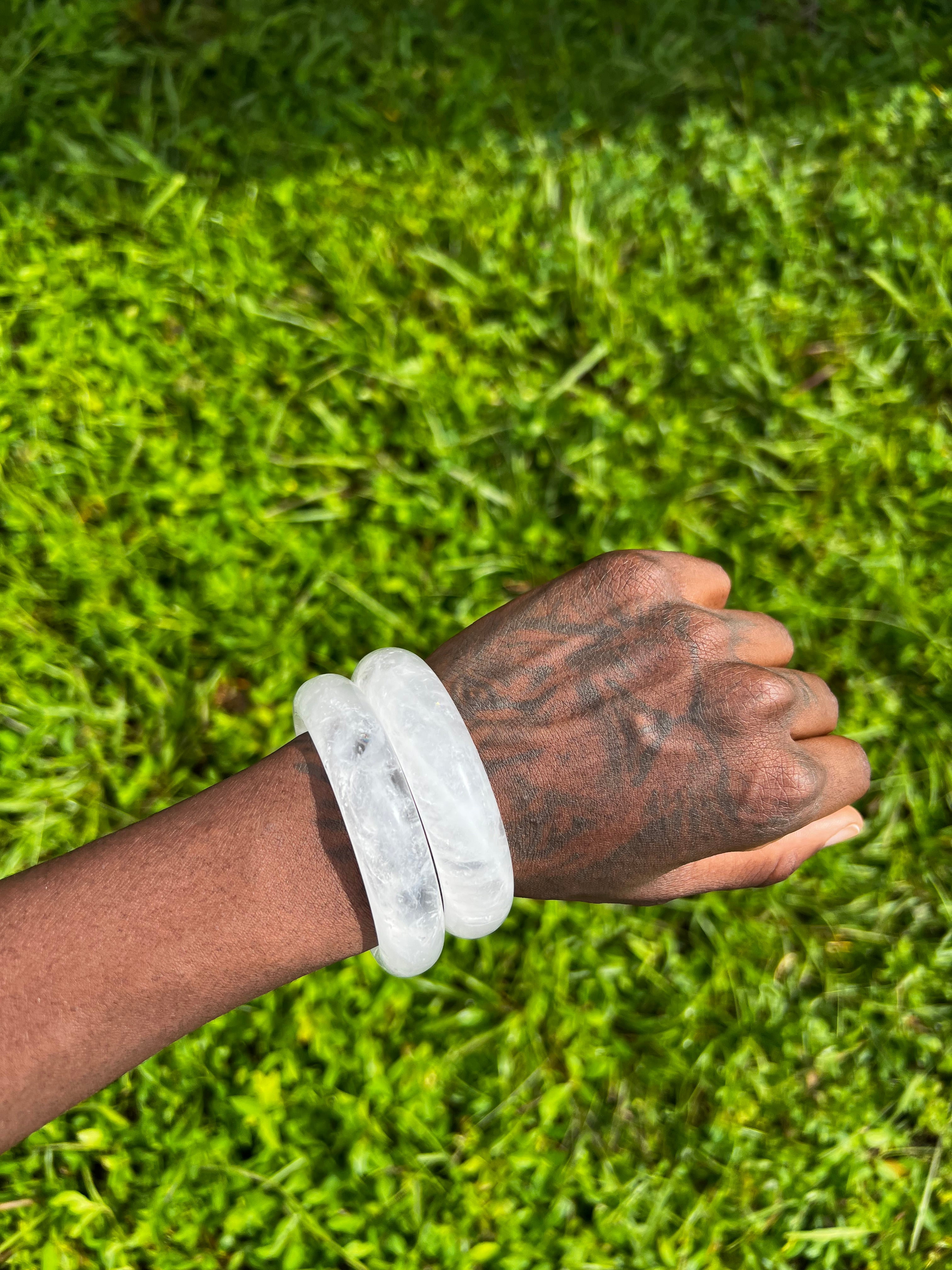 Clear Quartz Bangle