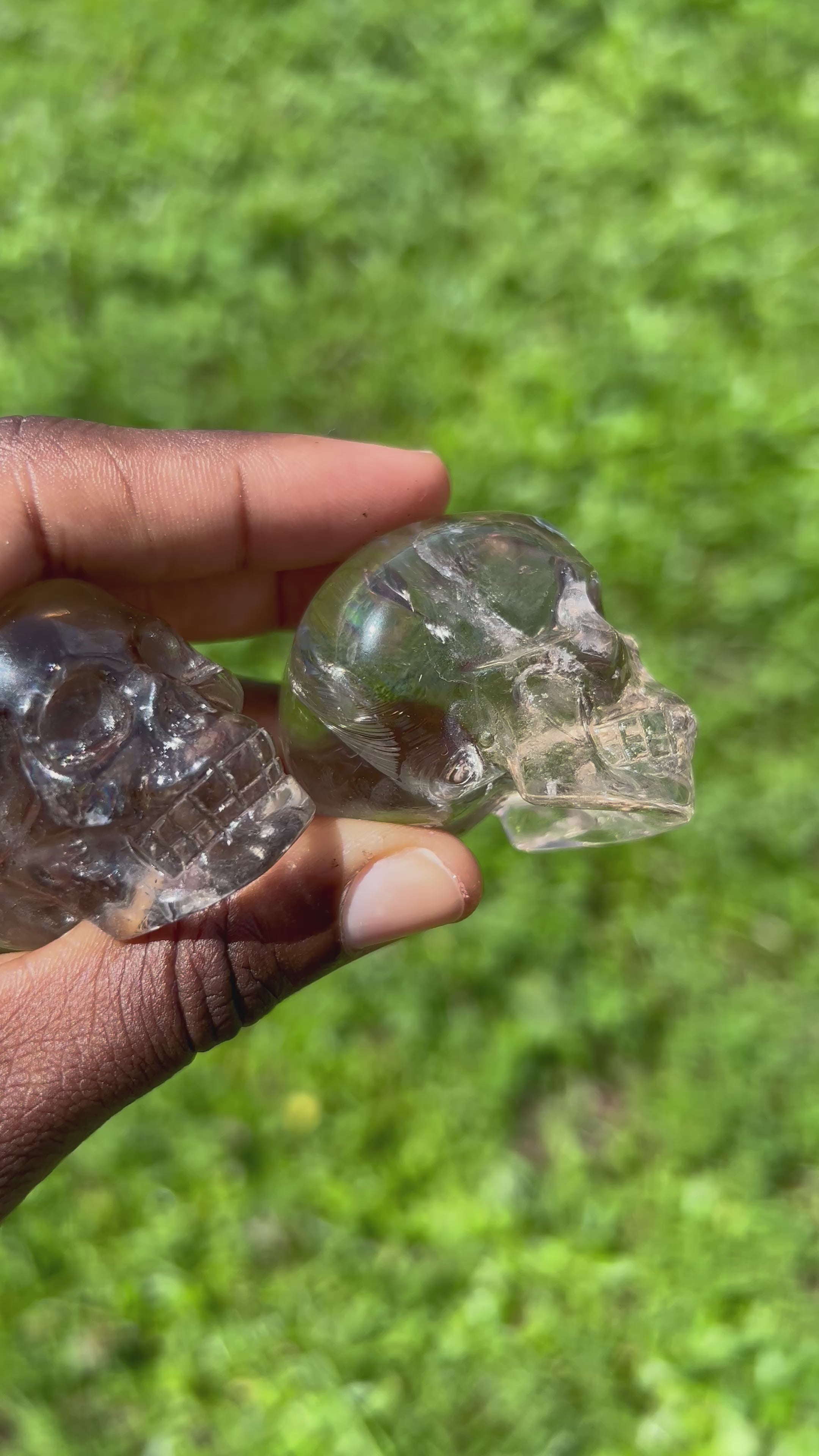 Clear Quartz Skulls