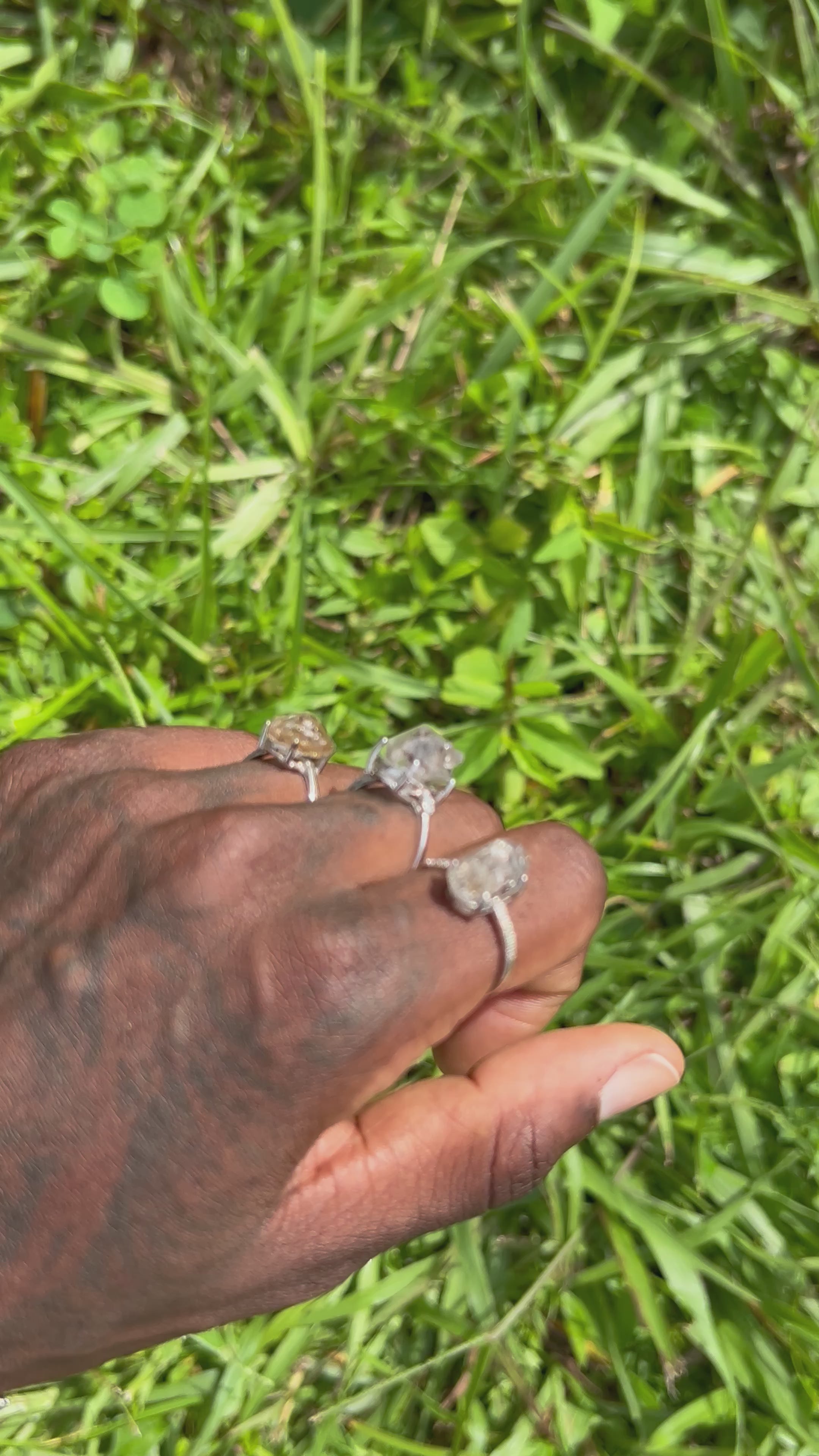 Herkimer Diamond Ring (925)