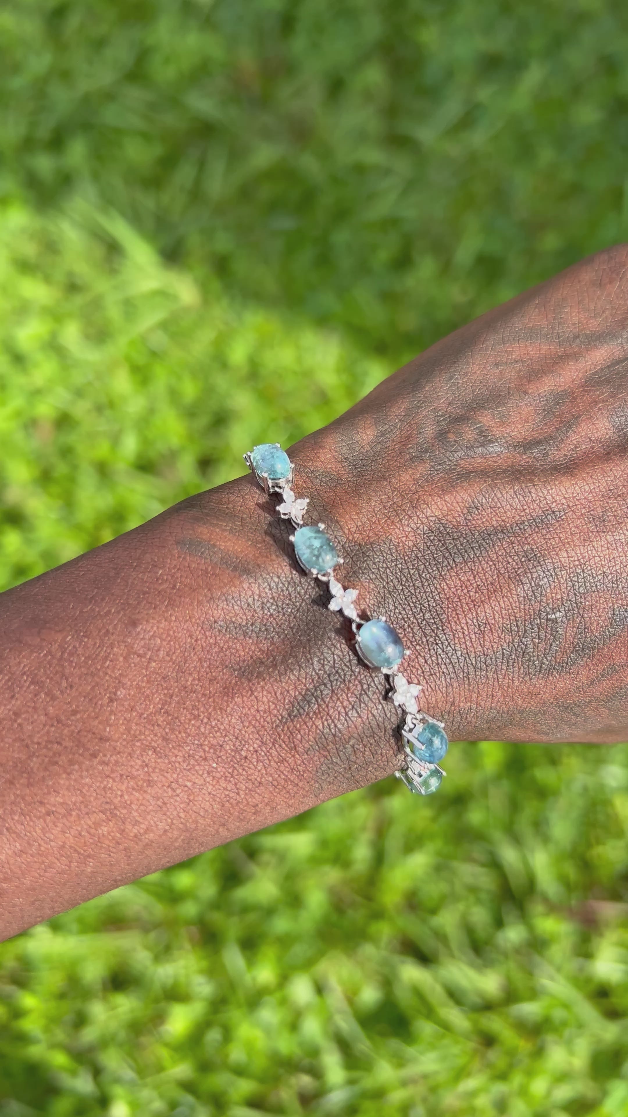 Aquamarine Tennis Bracelet