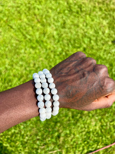 Howlite crystal bracelet