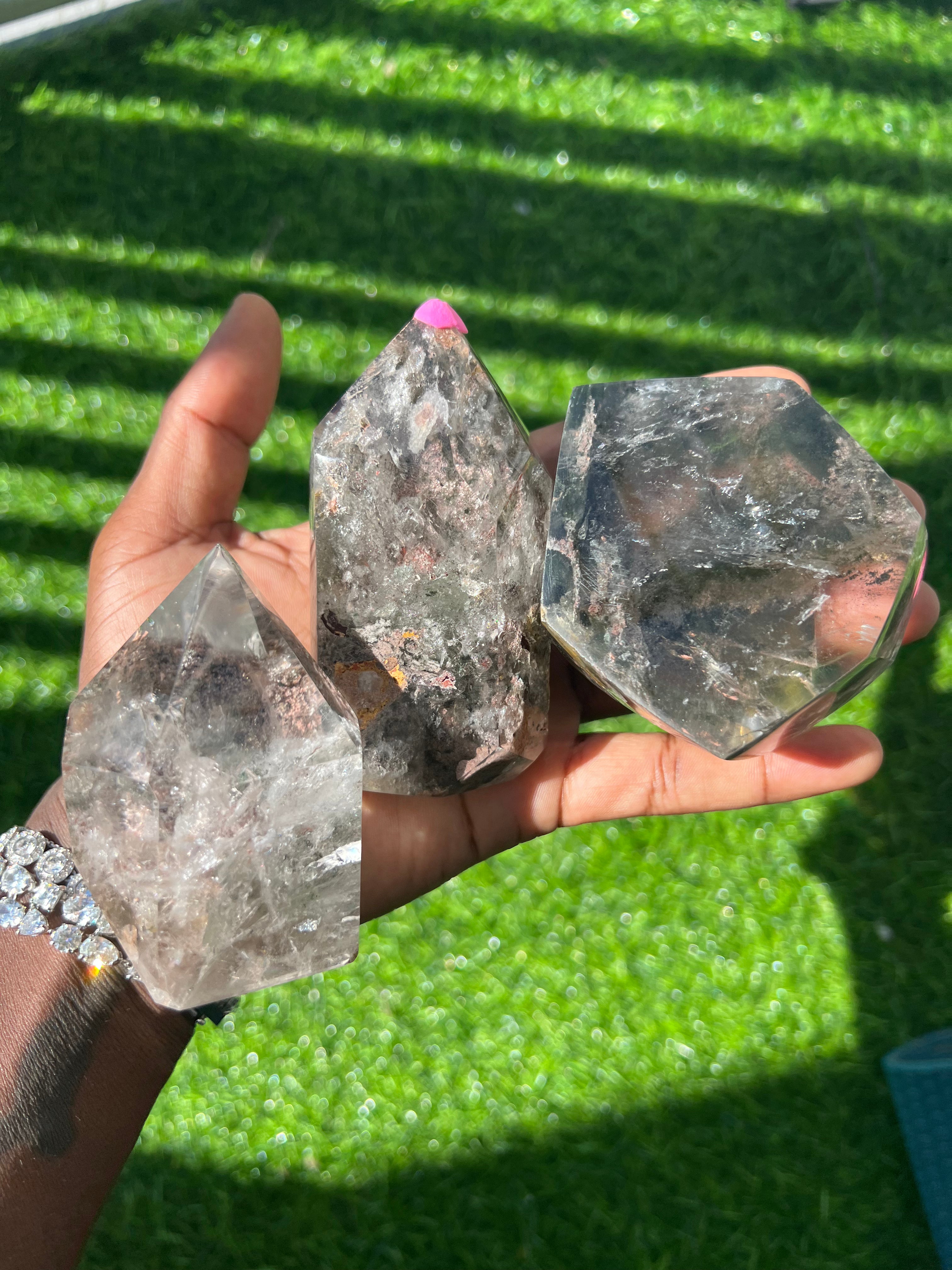 High quality Garden Quartz free forms