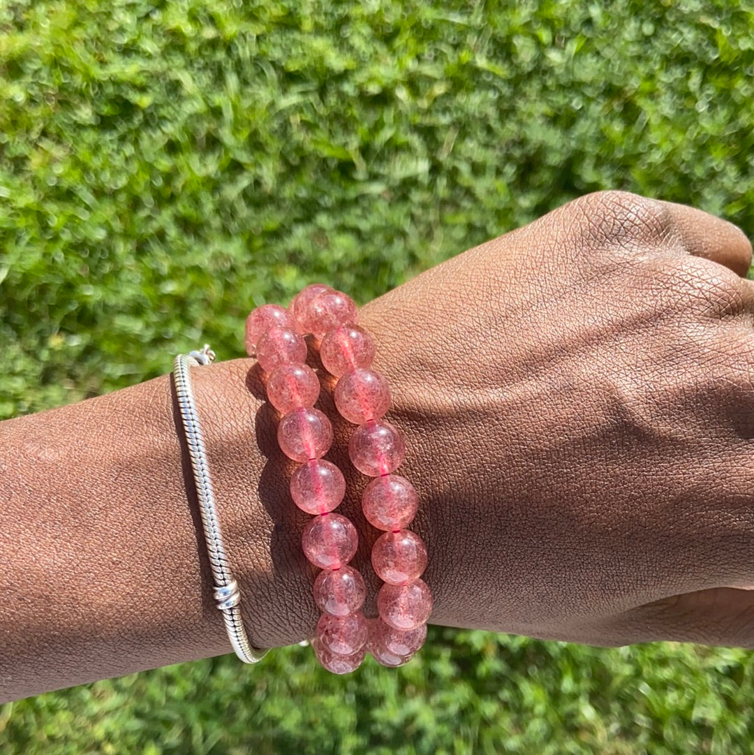 Strawberry Quartz Bracelet