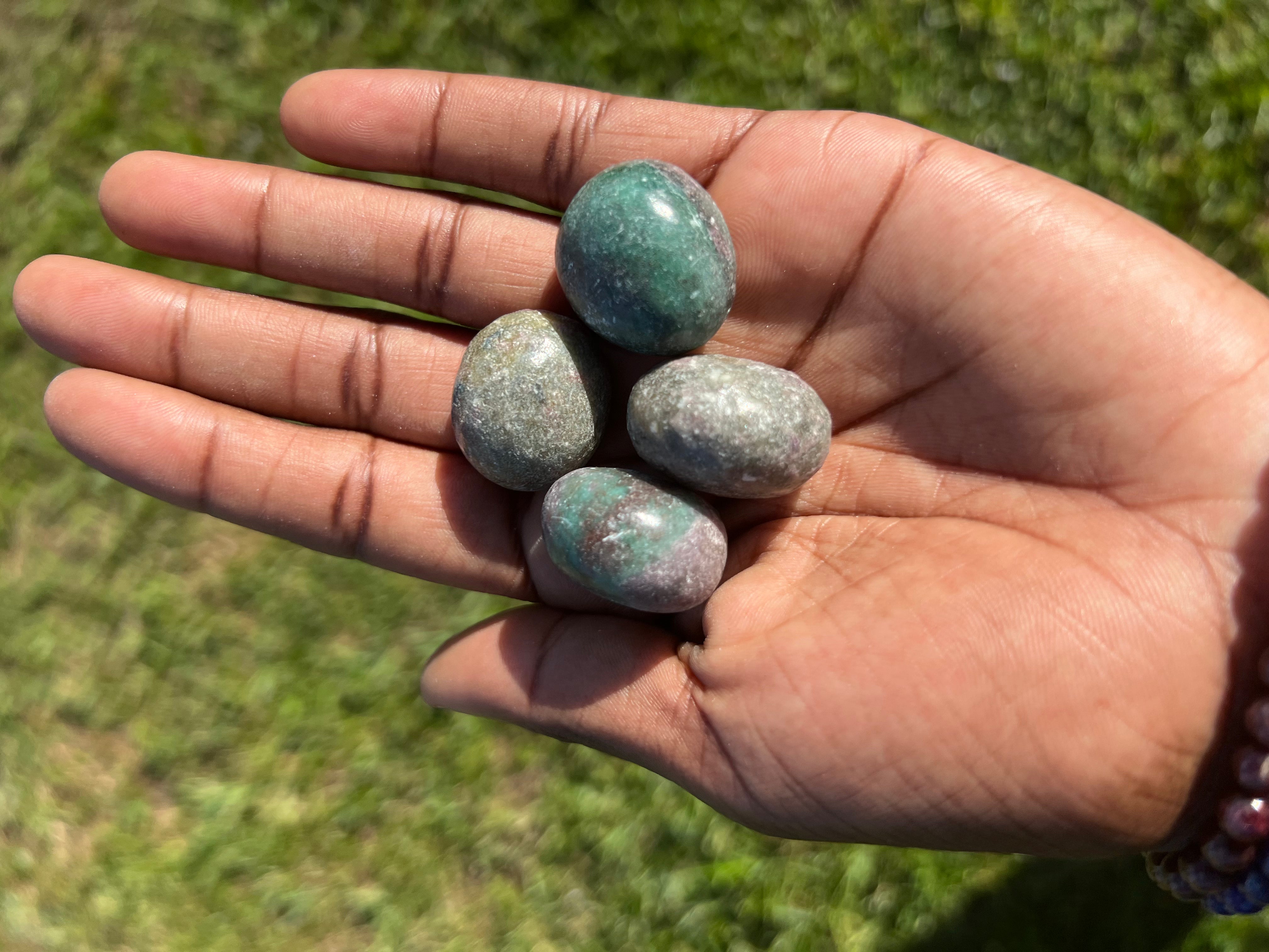 Ruby in Kyanite Tumble