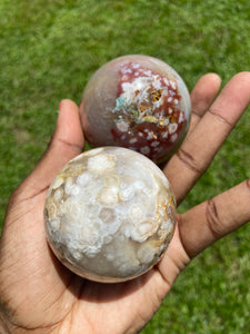 Flower Agate Sphere