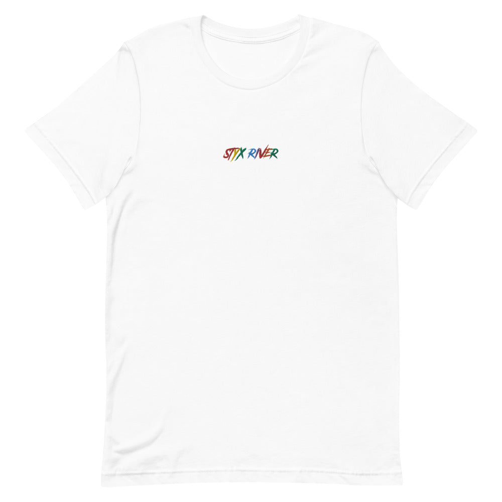STYX RIVER EMBROIDERED TEE